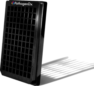 The PathogenDx 96-well plate for food, agricultural and enviornmental testing.