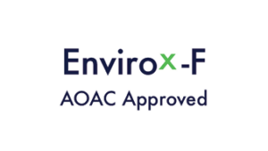 EnviroX-F Same-Day AOAC-Certified Surface pathogen detection Performance Tested Method Status by the AOAC Research Institute for the multiplex detection of Salmonella spp., Listeria spp., and L. monocytogenes without an enrichment step. 4 different commonly used food surfaces. The assay is validated down to 1 CFU without the need for sample enrichment. Surface & Air SARS CoV-2 detection